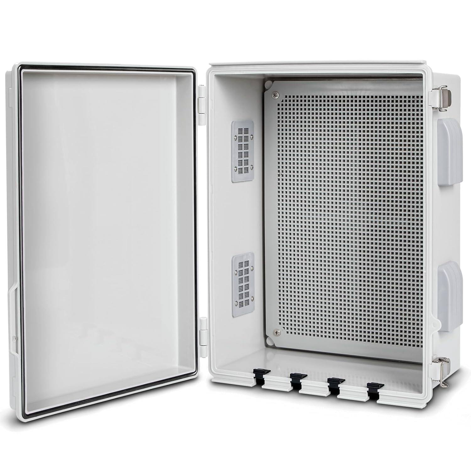 Abs Electrical Junction Box Ventilated Design Cable Grommets Ip65
