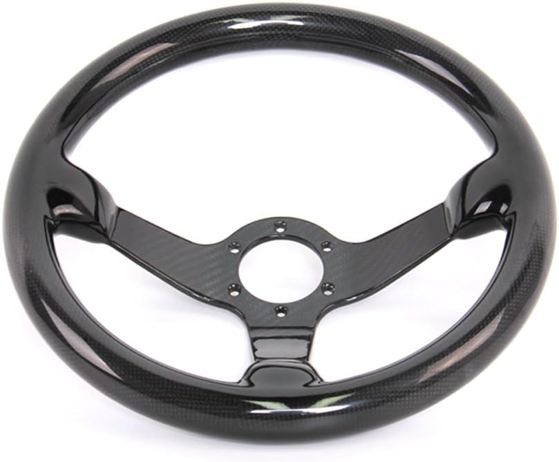 Carbon Fiber Steering Wheel 14'' inch 350mm Diameter 6 Bolts - Racing Quick Release - Image 2