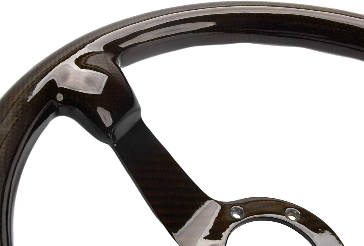 Carbon Fiber Steering Wheel 14'' inch 350mm Diameter 6 Bolts - Racing Quick Release - Image 7