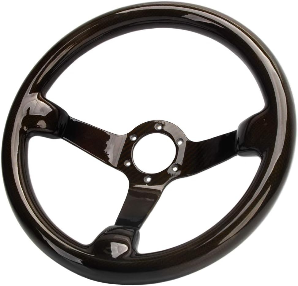 Carbon Fiber Steering Wheel 14'' inch 350mm Diameter 6 Bolts - Racing Quick Release - Image 8