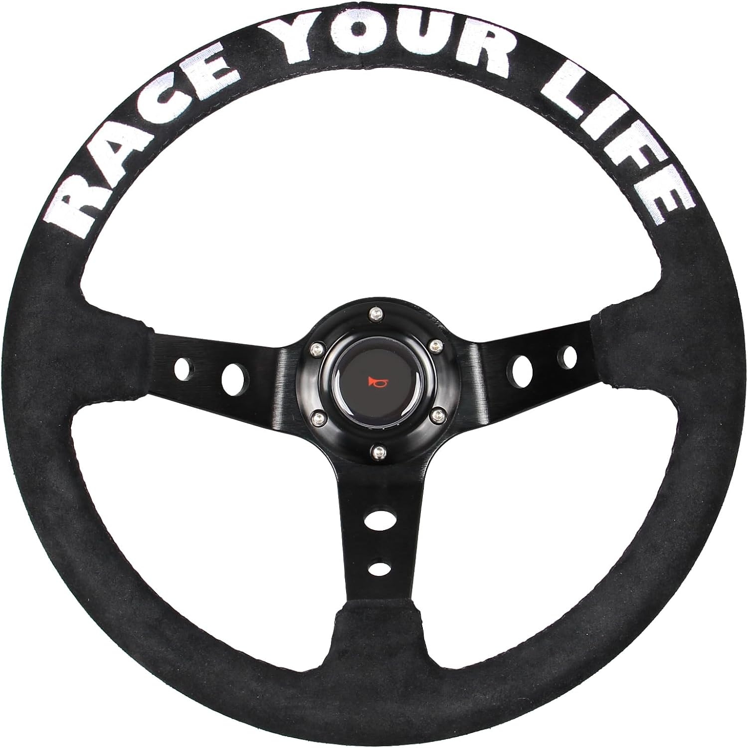Drifting 350mm Steering Wheel - Yellow Leather Embroidery 6 Bolts Deep Dish Steering Wheel -13.8''Racing - Image 23