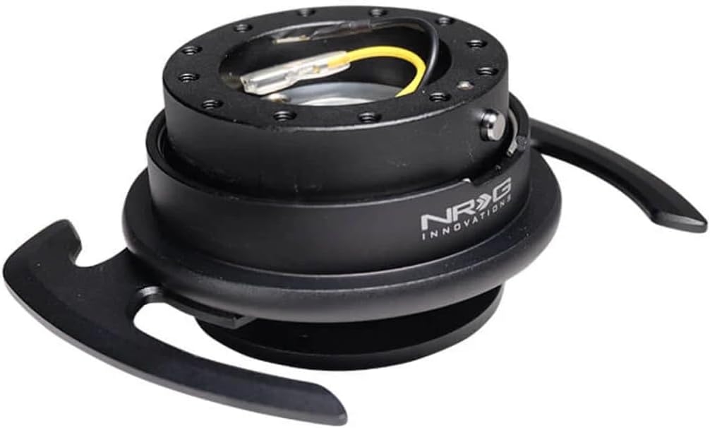 NRG GEN 4.0 Quick Release Kit Adapter, Black Body/Black Ring With Handles- 6x70 and 6x74mm Bolt Patterns NRG-SRK-700BK - Image 4