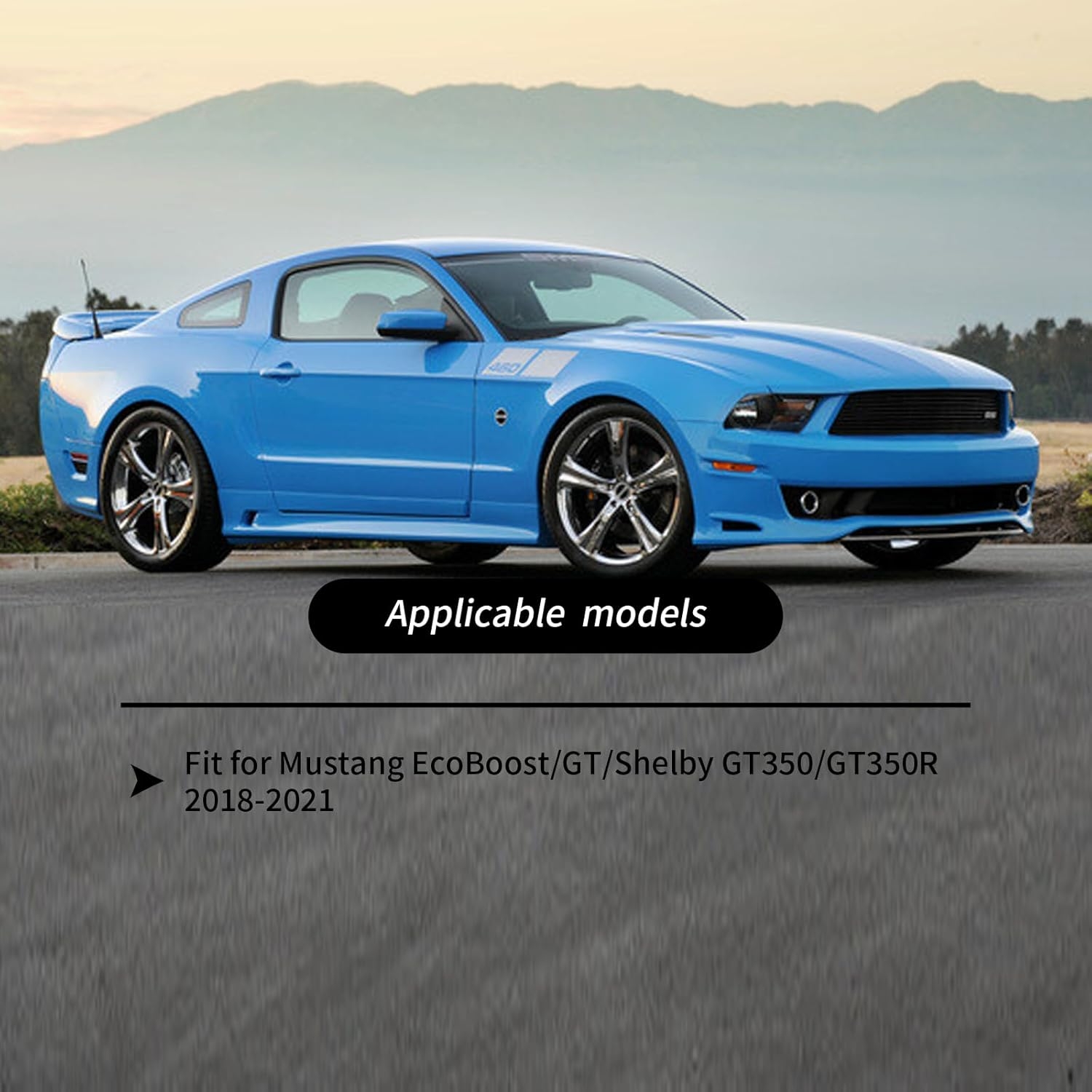 Carbon Fiber LED Mustang Steering Wheel- EcoBoost/GT/Shelby GT350/GT350R 2018-2023, LED Shift Indicator Racing Display, D-shaped Flat-bottom Perforated Leather Grip with Replacement Trim - Image 10