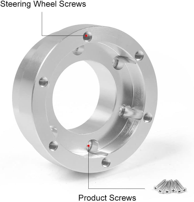 350mm Leather Steering Wheel black With Adapter Plate - Car Racing 14inch 70mm PCD For Logitech G29 G920 G923 For Racing Game - Image 16