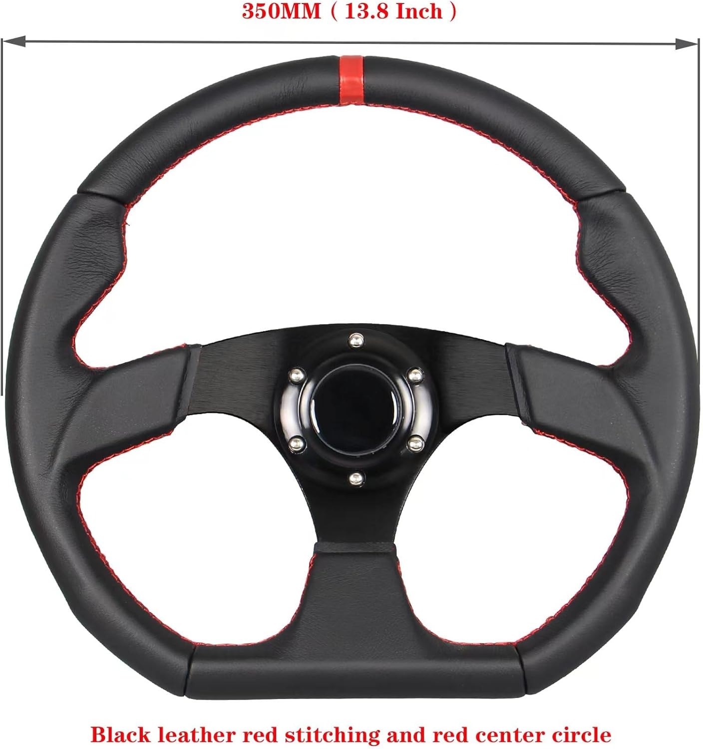 3 Color Microfiber Steering Wheel Leather 13.8”/350mm Drifting Deep Dish Steering Wheel For Car and Simulation PC Game - Image 9