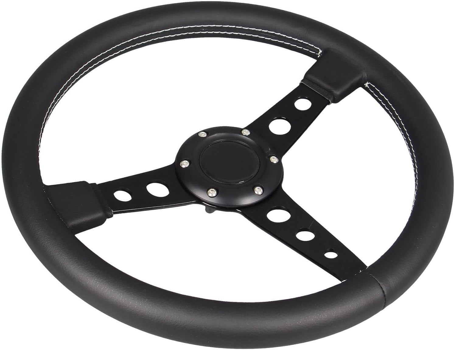 3 Color Microfiber Steering Wheel Leather 13.8”/350mm Drifting Deep Dish Steering Wheel For Car and Simulation PC Game - Image 21