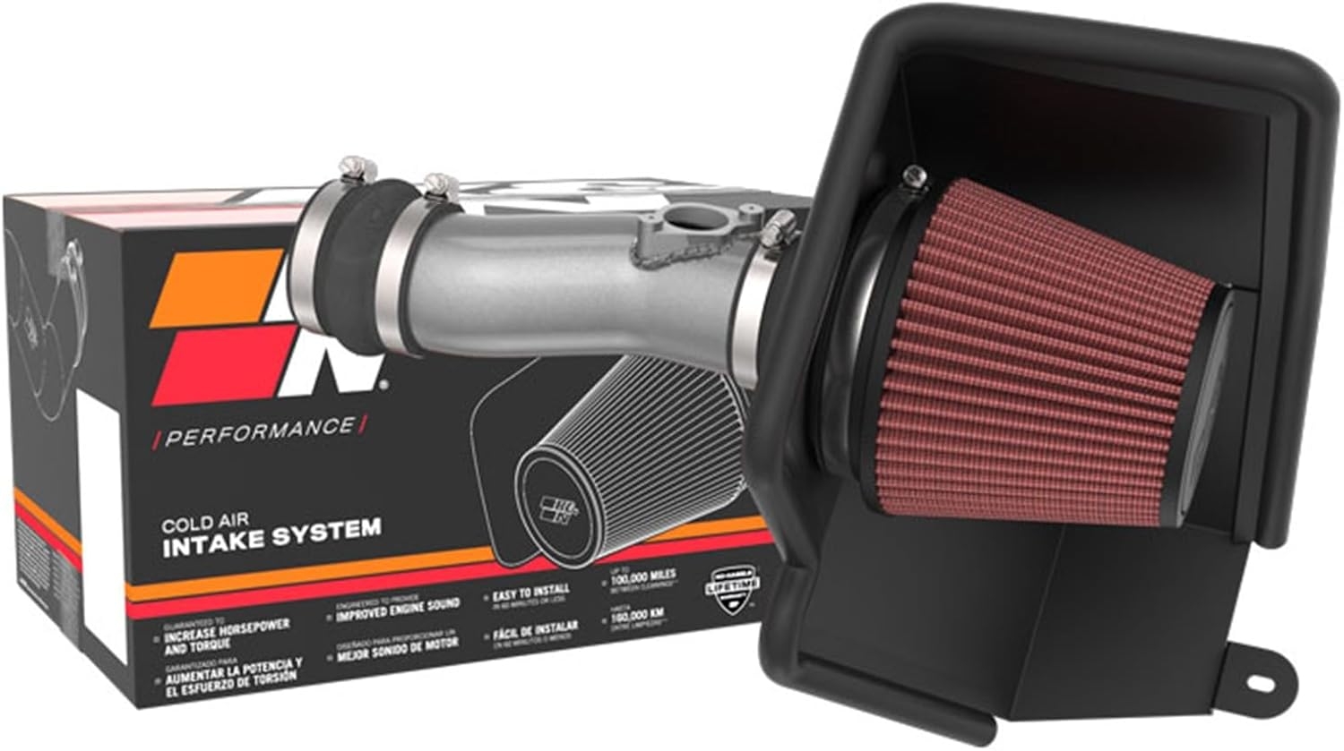 2023-2025 Honda Civic K&N Cold Air Intake System: High-Flow Air Filter, Increase Performance - 2023-2025 Acura/Honda: Integra, Accord- 69-1509TC