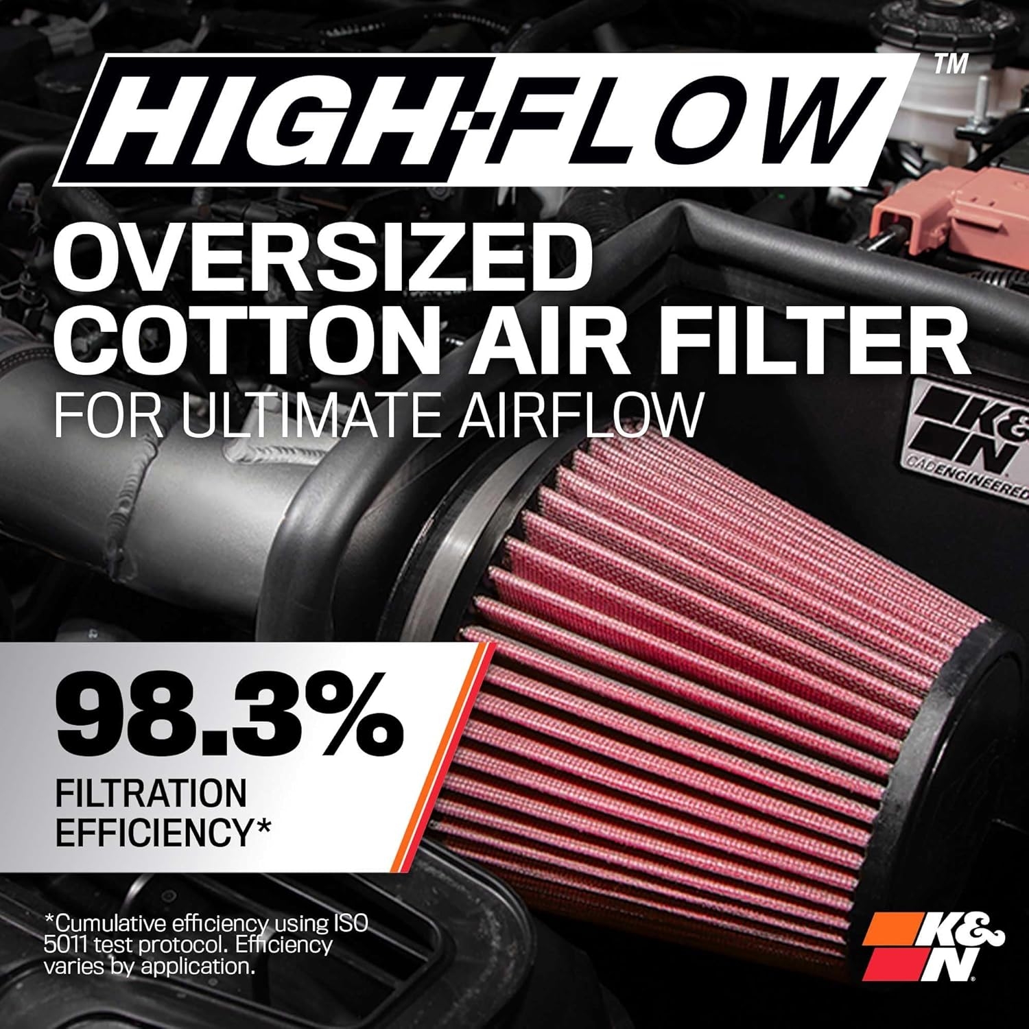 2023-2025 Honda Civic K&N Cold Air Intake System: High-Flow Air Filter, Increase Performance - 2023-2025 Acura/Honda: Integra, Accord- 69-1509TC - Image 4