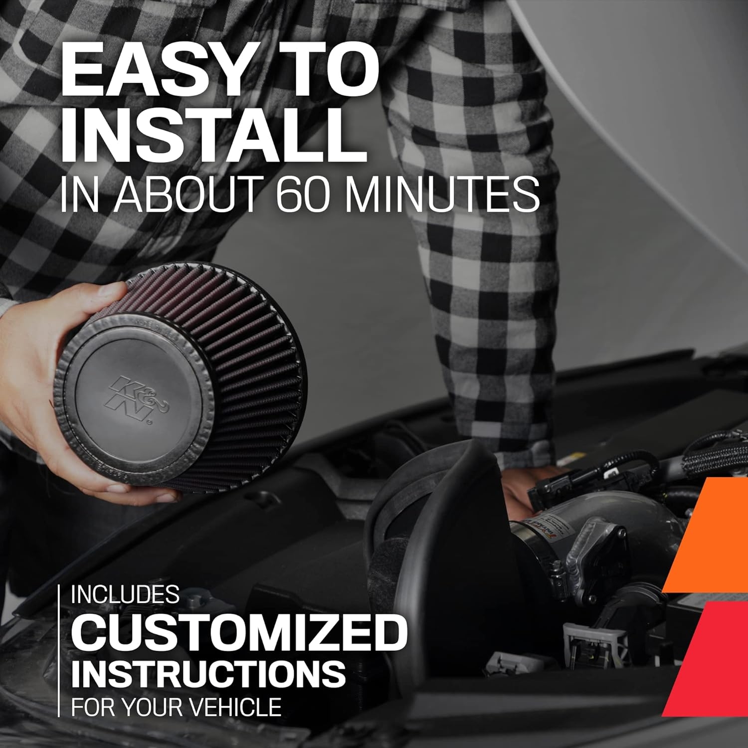 2023-2025 Honda Civic K&N Cold Air Intake System: High-Flow Air Filter, Increase Performance - 2023-2025 Acura/Honda: Integra, Accord- 69-1509TC - Image 11