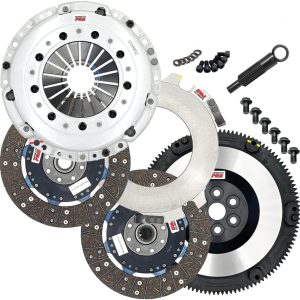 ClutchMaxPRO 700HP Heavy Duty Twin-Plate Clutch Kit with Flywheel System Compatible with Ford 2015-2023 Mustang Ecoboost 2.3L Turbo with MT-82 6-speed (CP07230MP-CK)