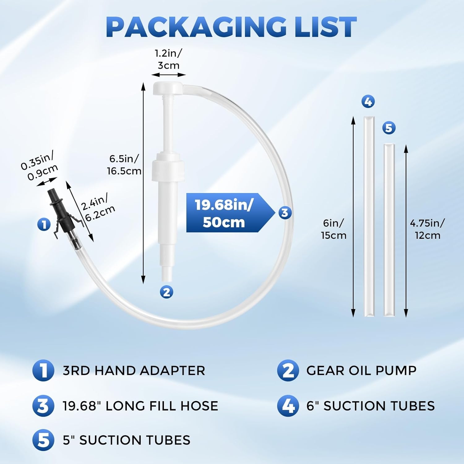 Fluid Pump for Standard Quart Bottles - 10cc Per Pump Stroke, Transmission Fluid Pump with 3rd Hand Adapter,differential fluid pump Transmission Fluid 2025 upgraded model with strong suction power - Image 3
