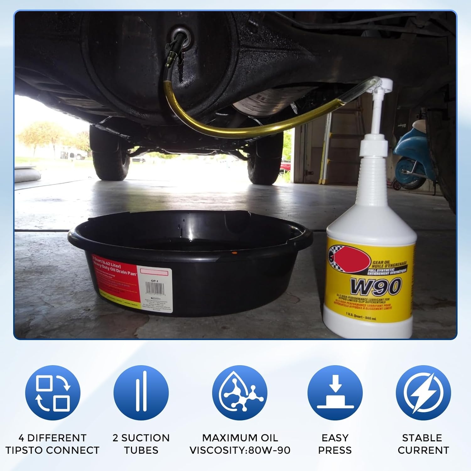 Fluid Pump for Standard Quart Bottles - 10cc Per Pump Stroke, Transmission Fluid Pump with 3rd Hand Adapter,differential fluid pump Transmission Fluid 2025 upgraded model with strong suction power - Image 7