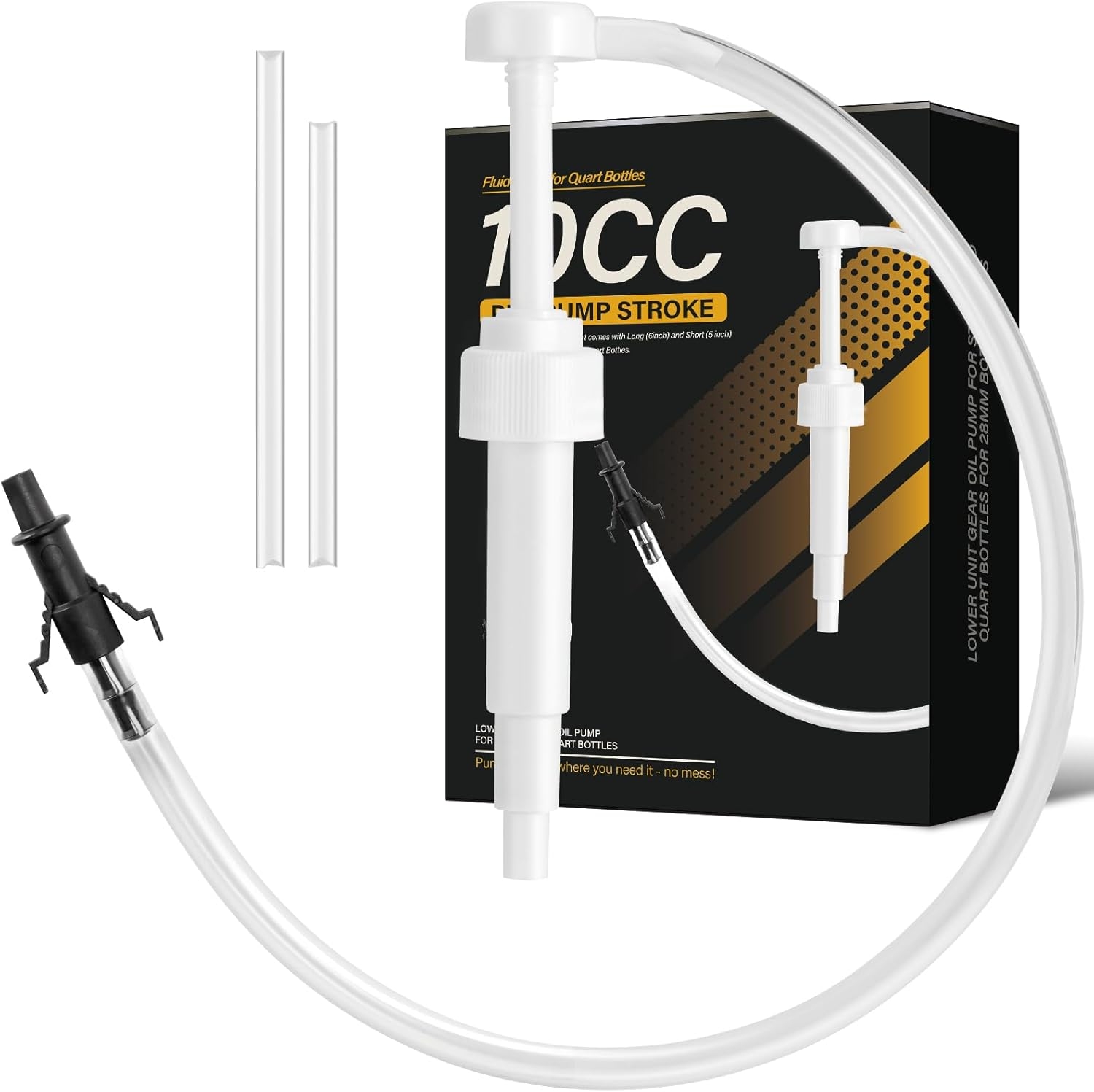 Fluid Pump for Standard Quart Bottles - 10cc Per Pump Stroke, Transmission Fluid Pump with 3rd Hand Adapter,differential fluid pump Transmission Fluid 2025 upgraded model with strong suction power - Image 8