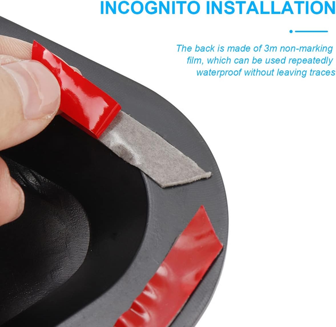 2PCS Universal Hood Air Vents for Car Hood Scoop, Bonnet Vent Hood Air Intake Trim Cover (Black) - Image 3