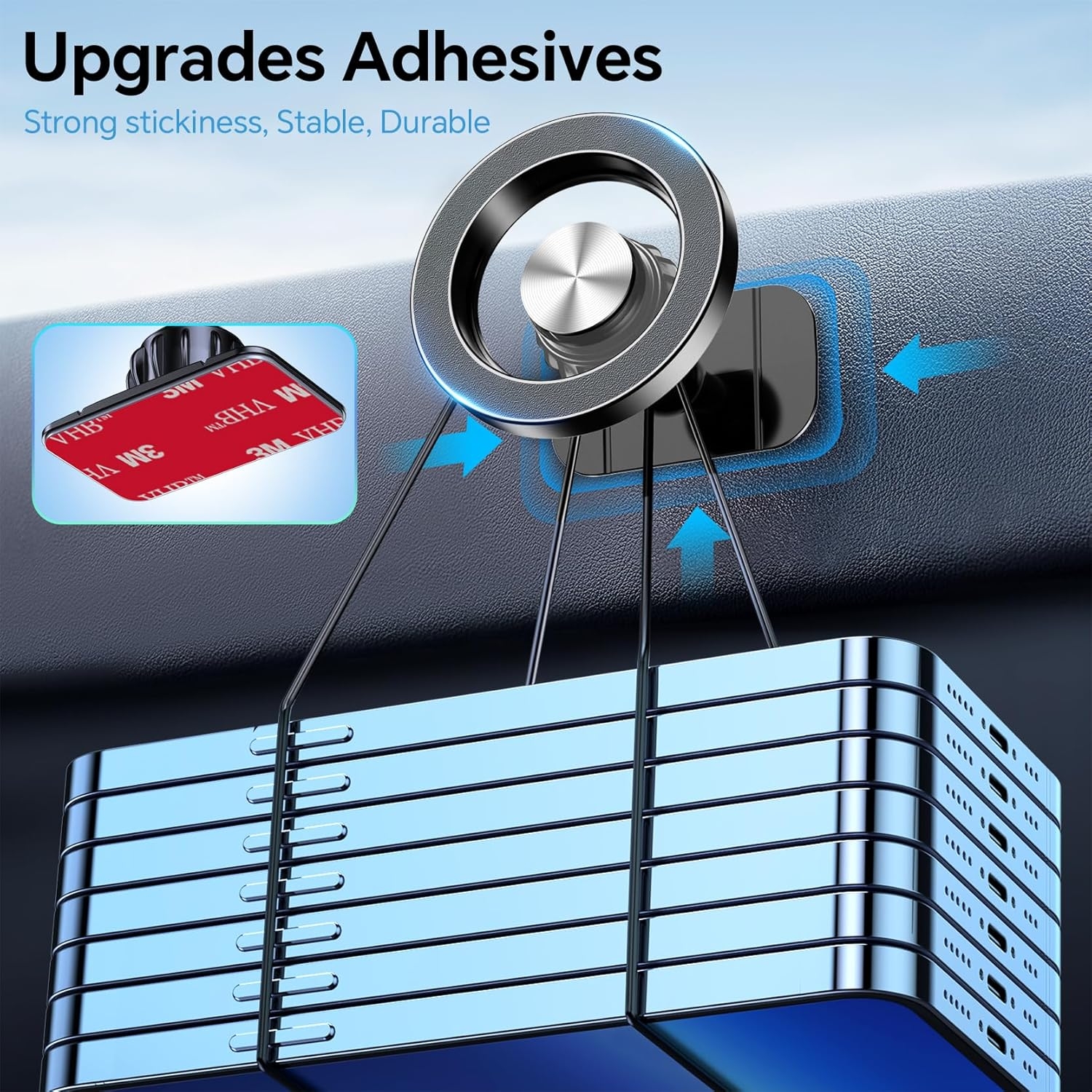 Kaistyle for Magsafe Car Mount20 Strong MagnetsMagnetic Phone Holder for Car Phone Holder Mount Dash Mounted Holders Cell Phone Holders for Your Car Accessories for Women Men for iPhone 17 16 15 14 - Image 5