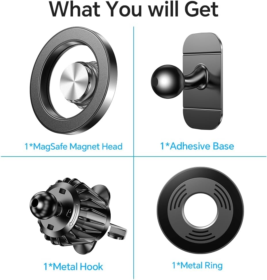 Kaistyle for Magsafe Car Mount20 Strong MagnetsMagnetic Phone Holder for Car Phone Holder Mount Dash Mounted Holders Cell Phone Holders for Your Car Accessories for Women Men for iPhone 17 16 15 14 - Image 8