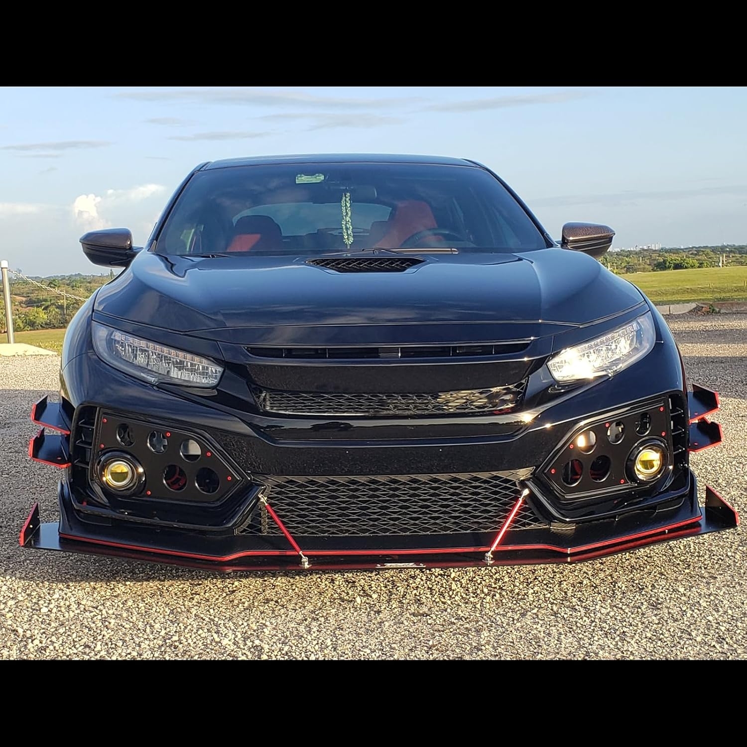 2PCS 8"-11" Adjustable Front Bumper Lip Splitter Support Rods Universal Bumper Lip Support Rods Compatible with Most Car Vehicles (Red) - Image 16