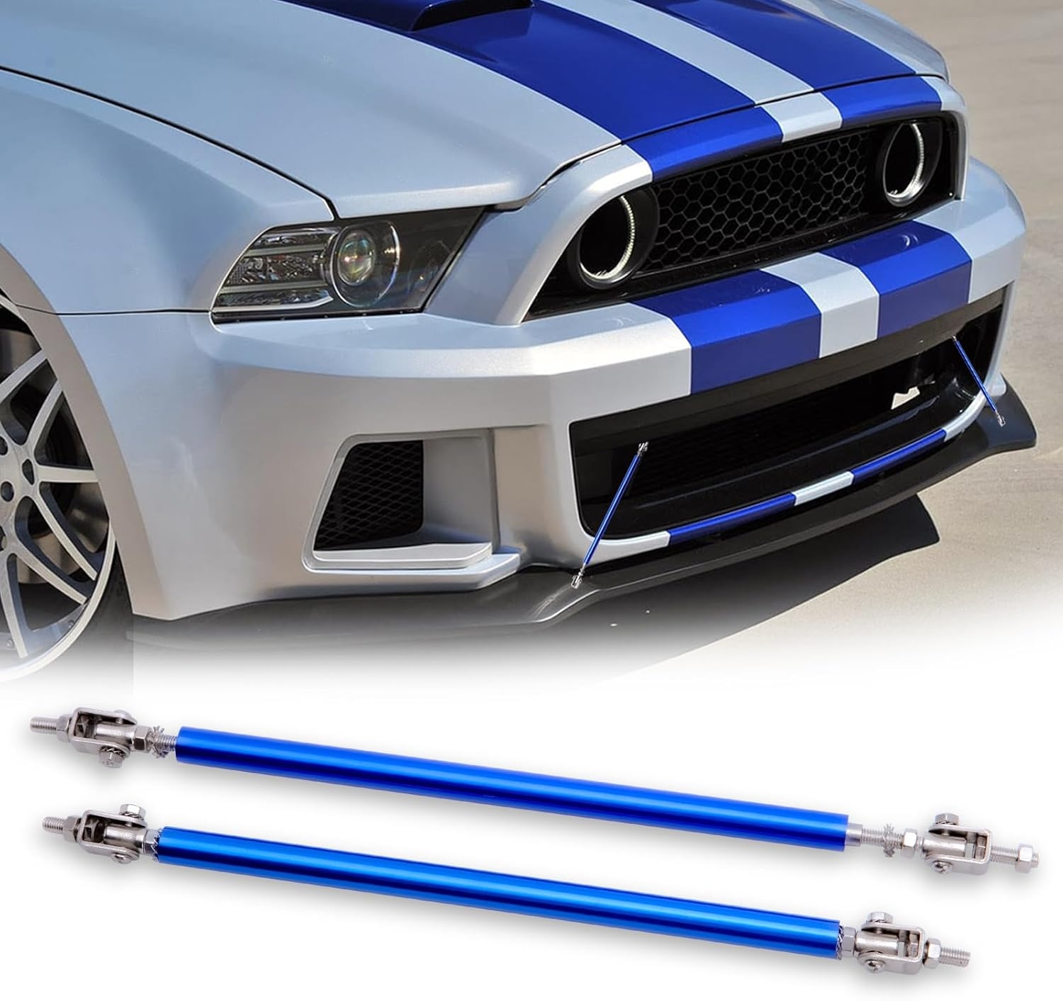 2PCS 8"-11" Adjustable Front Bumper Lip Splitter Support Rods Universal Bumper Lip Support Rods Compatible with Most Car Vehicles (Red) - Image 23