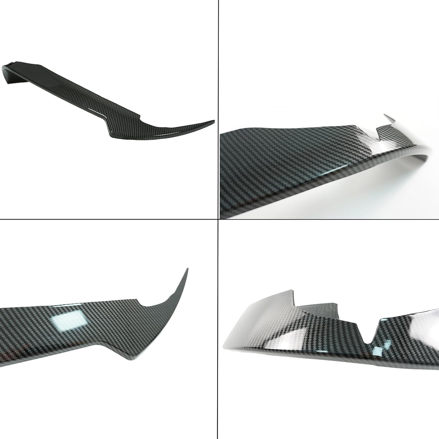 A Pair Canards Front Bumper for Chevrolet Corvette C8 Stingray/Z51 2020-2024 Front Bumper Spoiler Splitter Side Dive Plane Air Vent Fins Intake Grill Inserts ABS Plastic (Glossy Black) - Image 9