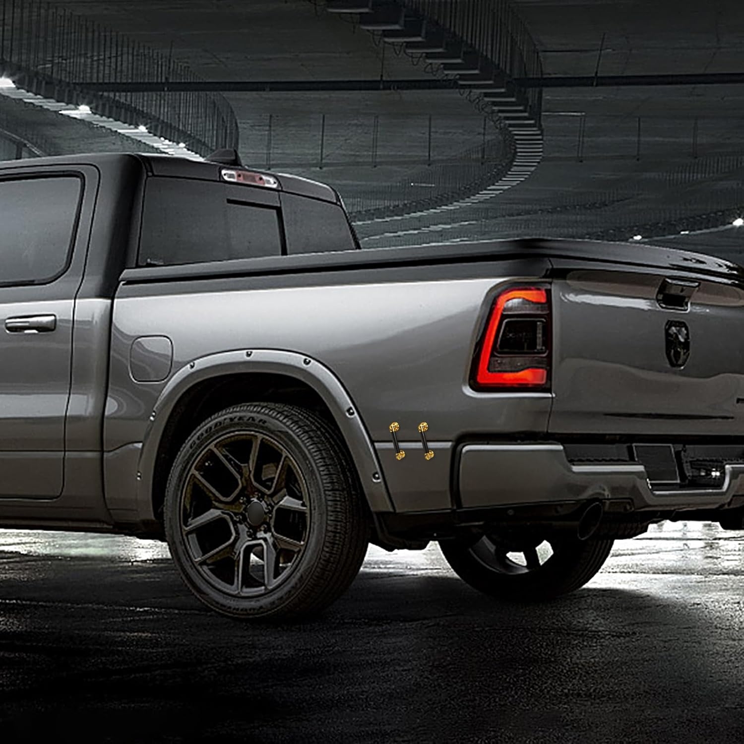 TOMALL 2 Pcs 45mm Car Adjustable Front/Rear Bumper Lip Splitter Support Strut Rod Carbon Fiber Red Universal Auto Bumper Fasteners Lever (Carbon Fiber Red) - Image 13