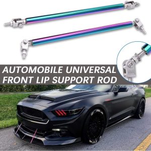 2PCS Adjustable Splitter Strut Rods, 6″-11″ Front Lip Strut Rod Bumper Splitter Universal Tie Support Bars (Multicolor, 8″-11″)