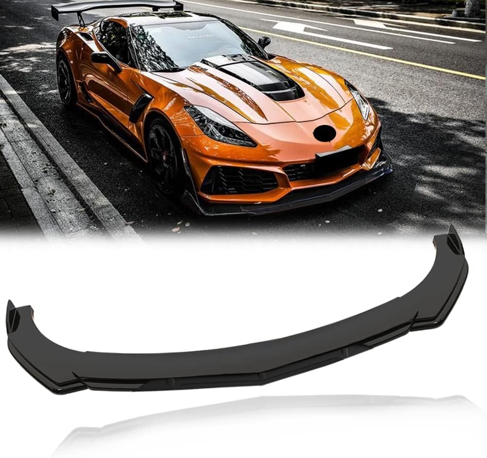 Front Splitter Lip, Front Bumper Lip, Universal Lip Protector Adjustable Body Kits Red Lip Splitter - Sharp Black,with Adjustable 8"-11" Support Rod(Red) - Image 46
