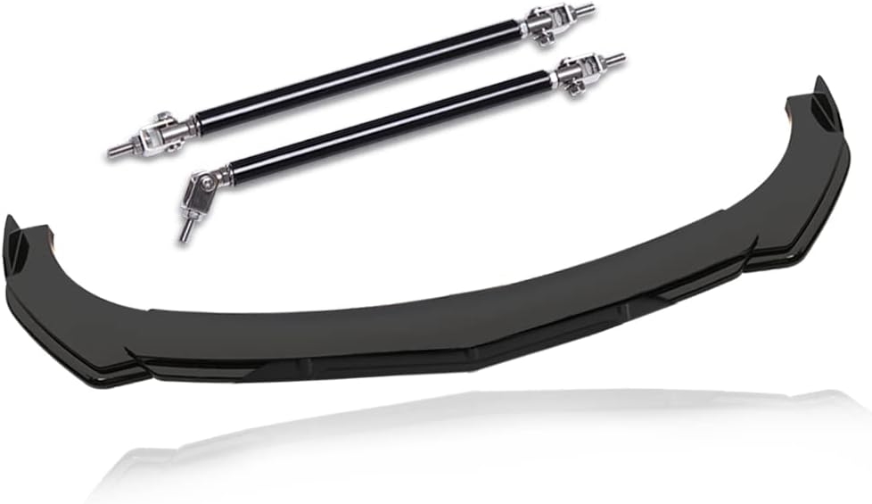 Front Splitter Lip, Front Bumper Lip, Universal Lip Protector Adjustable Body Kits Red Lip Splitter - Sharp Black,with Adjustable 8"-11" Support Rod(Red) - Image 52