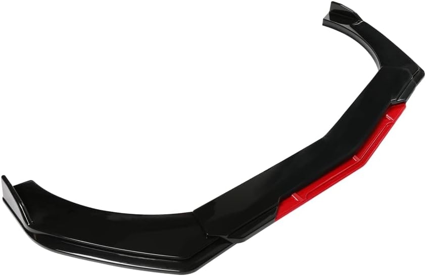 Front Splitter Lip, Front Bumper Lip, Universal Lip Protector Adjustable Body Kits Red Lip Splitter - Sharp Black,with Adjustable 8"-11" Support Rod(Red) - Image 56