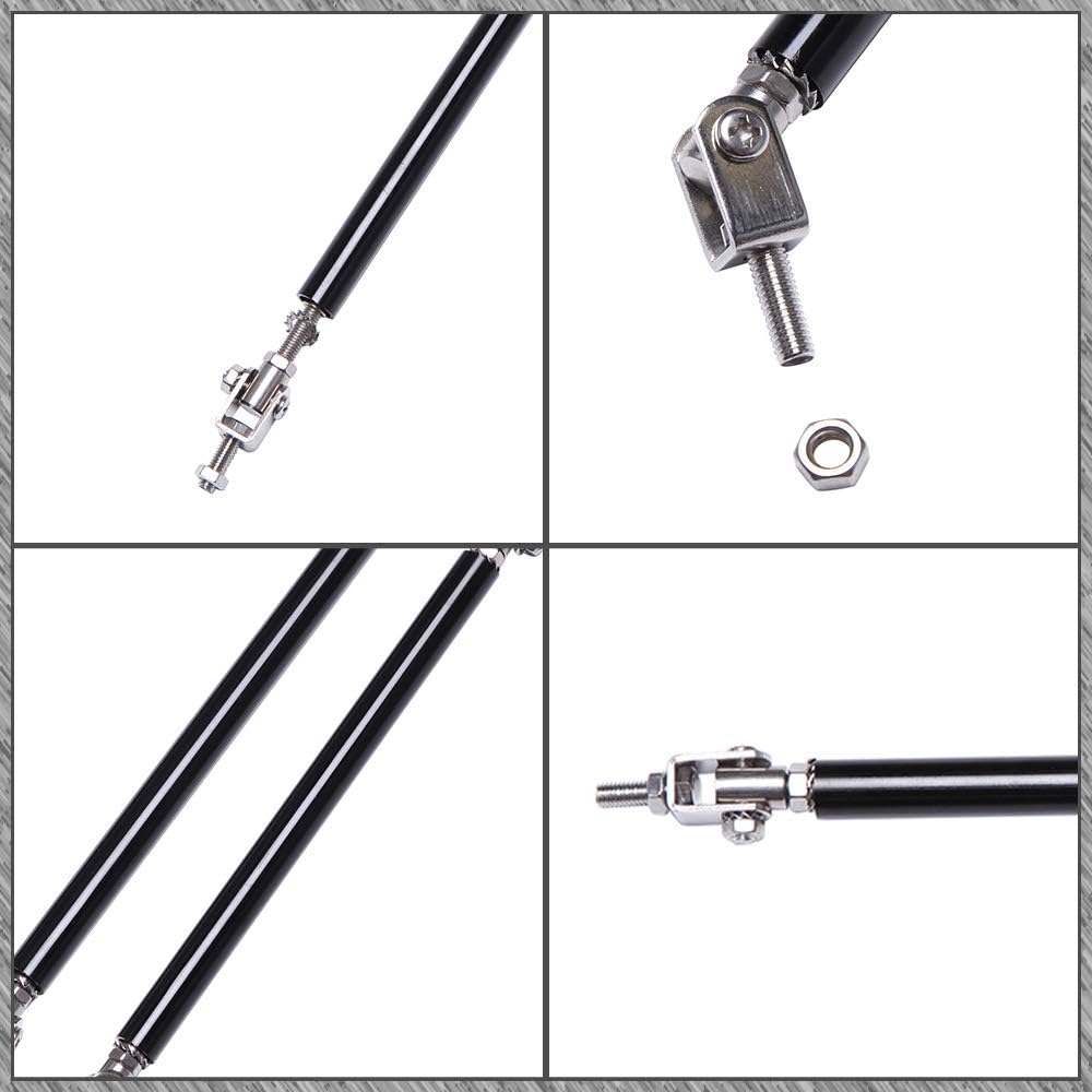 Front Splitter Lip, Front Bumper Lip, Universal Lip Protector Adjustable Body Kits Red Lip Splitter - Sharp Black,with Adjustable 8"-11" Support Rod(Red) - Image 69