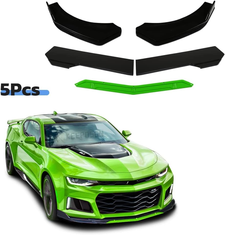 Front Splitter Lip, Front Bumper Lip, Universal Lip Protector Adjustable Body Kits Red Lip Splitter - Sharp Black,with Adjustable 8"-11" Support Rod(Red) - Image 71