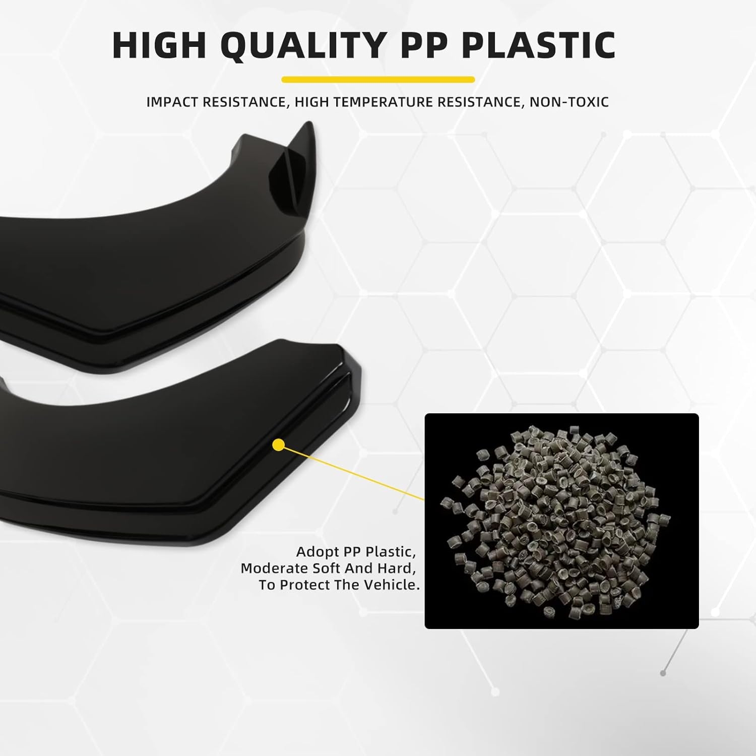 Front Splitter Lip, Front Bumper Lip, Universal Lip Protector Adjustable Body Kits Red Lip Splitter - Sharp Black,with Adjustable 8"-11" Support Rod(Red) - Image 72