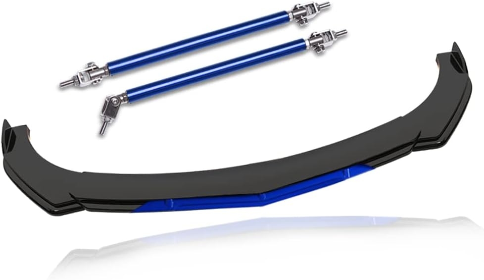 Front Splitter Lip, Front Bumper Lip, Universal Lip Protector Adjustable Body Kits Red Lip Splitter - Sharp Black,with Adjustable 8"-11" Support Rod(Red) - Image 77