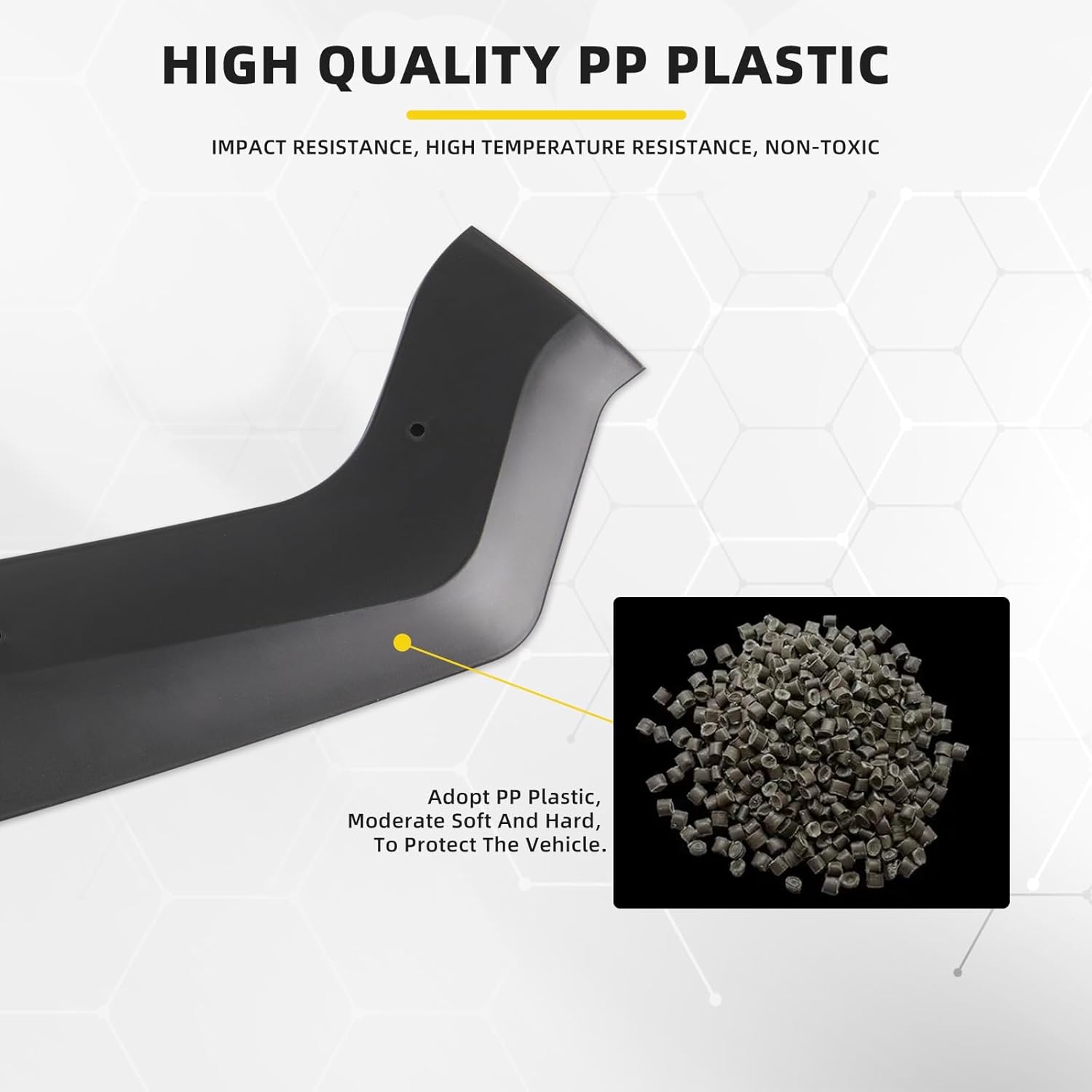 3PCS Matte Black Front Bumper Lip Chin Spoiler Splitter Diffuser Protector Body Kit with Adjustable 10"-13" Red Support Rod Compatible with 2018-2022 Ford Mustang Ecoboost GT V8 - Image 22