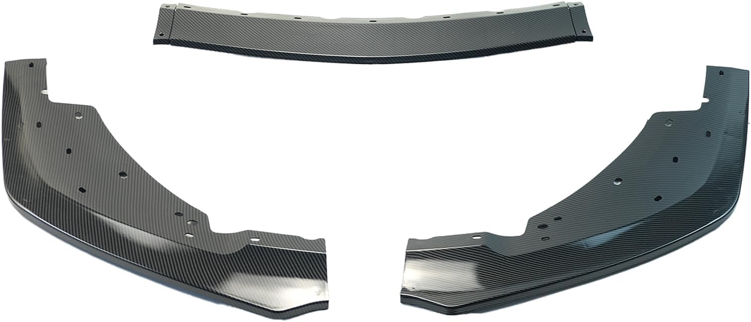 3Pcs Front Bumper Lip Splitter Compatible with for Ford Mustang GT500 MP Style 2015-2022 Front Lower Lip Trim Protection Splitters Spoiler (Carbon Fiber Print) - Image 4