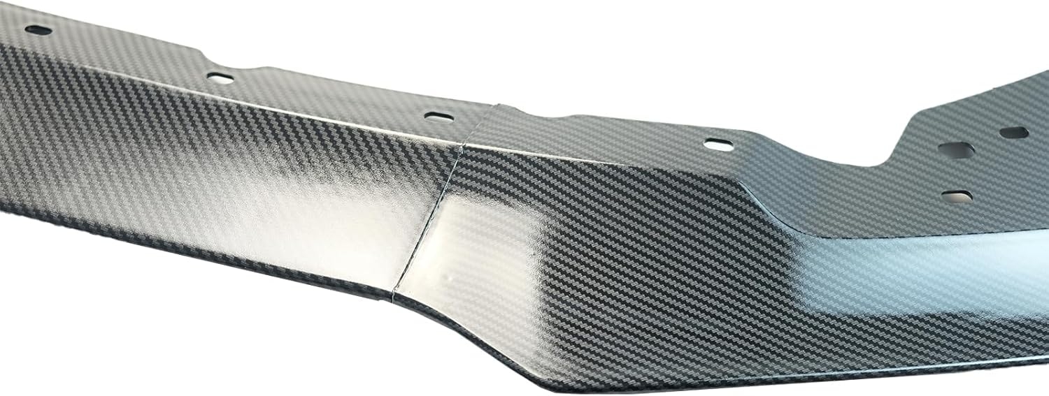 3Pcs Front Bumper Lip Splitter Compatible with for Ford Mustang GT500 MP Style 2015-2022 Front Lower Lip Trim Protection Splitters Spoiler (Carbon Fiber Print) - Image 8