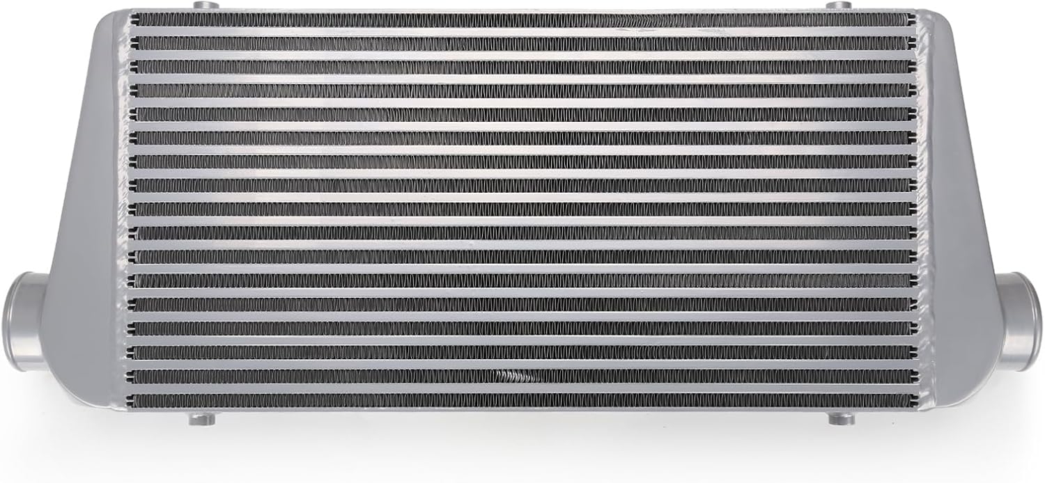 Universal Turbo Intercooler 31x12x3 in. BLACK Front Mount Intercooler FMIC Fits Camaro Mustang Supra 350Z S13 - Image 9