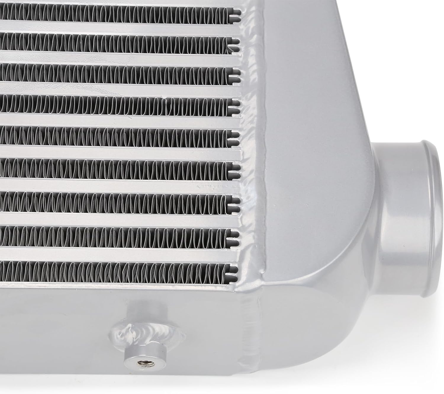 Universal Turbo Intercooler 31x12x3 in. BLACK Front Mount Intercooler FMIC Fits Camaro Mustang Supra 350Z S13 - Image 13