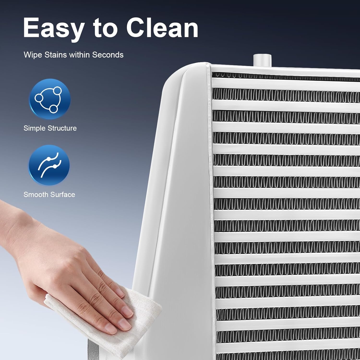 Intercooler Kit, 1000HP Aluminum Intercooler 3" Inlet & Outlet, 3.5" Core 5-50PSI - Universal Intercooler for Any Turbo Charger System 32°F~302°F, 31"X12"X4" - Image 6