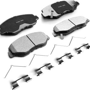 MILLISEC Front Brake Pads Set Compatible with 1989-2019 Honda Accord/CR-V-All/CR-Z-All/ILX-Gas/Element/Fit-Electric/Civic Car Brake Pads OEM Replaces 17-914