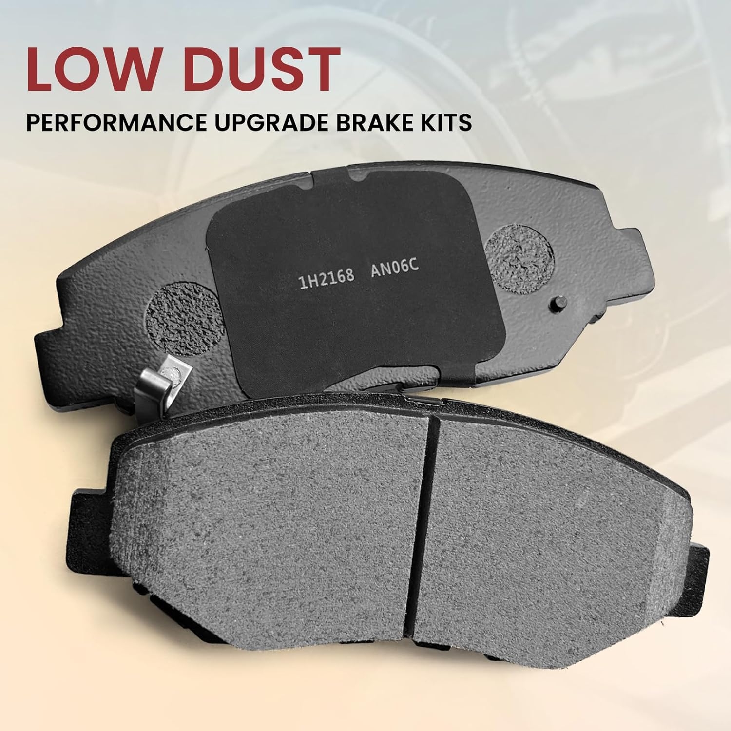 MILLISEC Front Brake Pads Set Compatible with 1989-2019 Honda Accord/CR-V-All/CR-Z-All/ILX-Gas/Element/Fit-Electric/Civic Car Brake Pads OEM Replaces 17-914 - Image 4