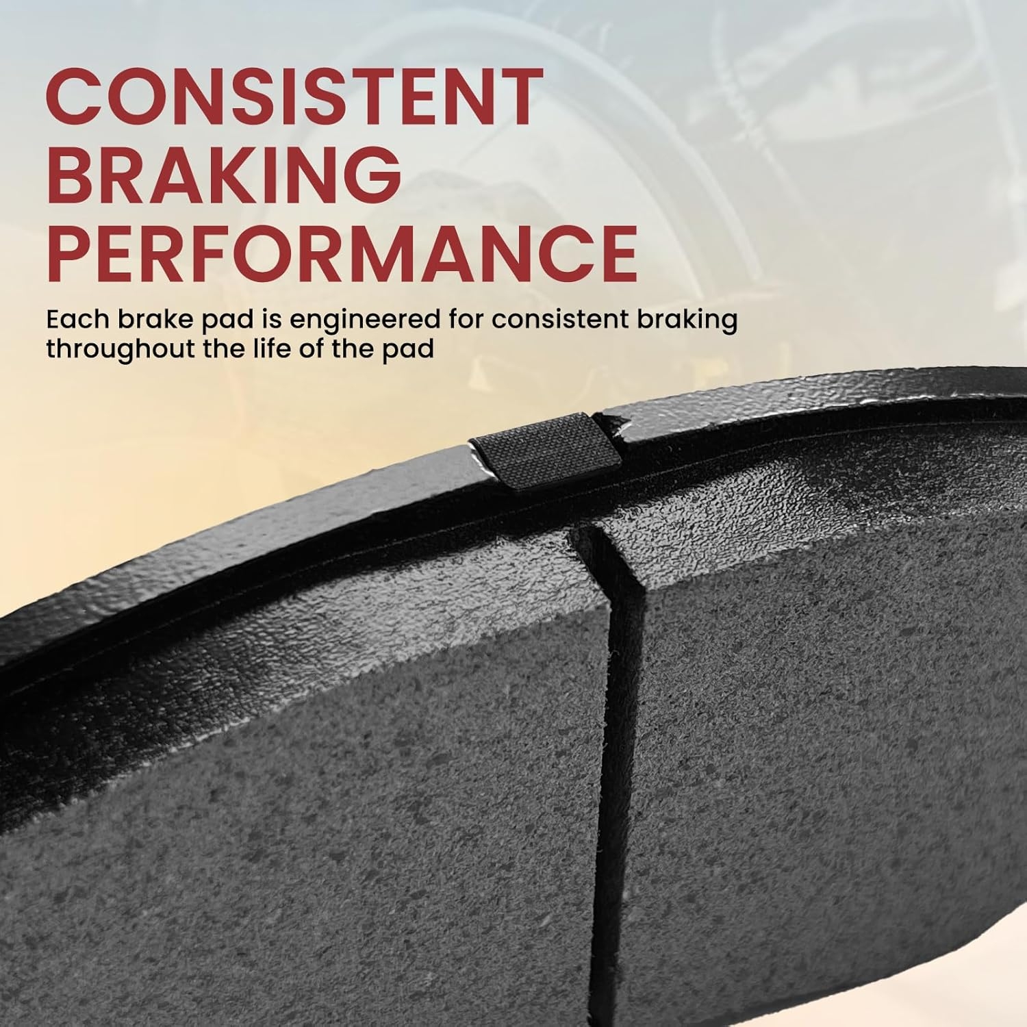 MILLISEC Front Brake Pads Set Compatible with 1989-2019 Honda Accord/CR-V-All/CR-Z-All/ILX-Gas/Element/Fit-Electric/Civic Car Brake Pads OEM Replaces 17-914 - Image 5