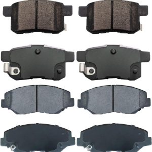Replacement for Front & Rear Ceramic Brake pads Set 2016 2017 2018 2019 Honda Civic D1451 D914
