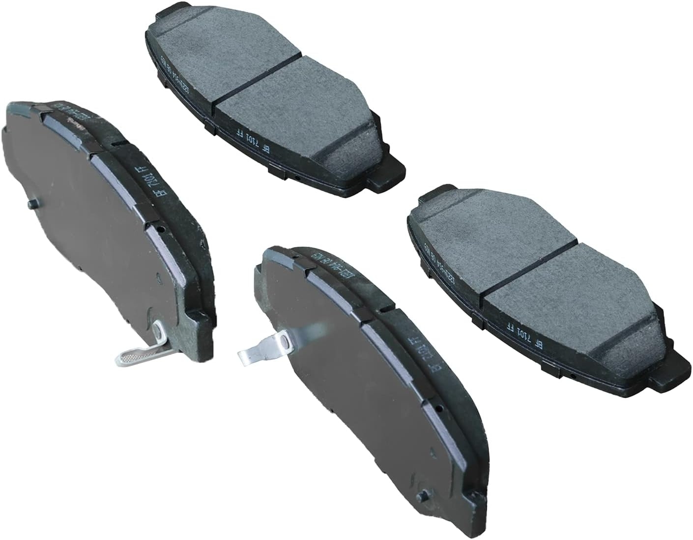 Replacement for Front & Rear Ceramic Brake pads Set 2016 2017 2018 2019 Honda Civic D1451 D914 - Image 2