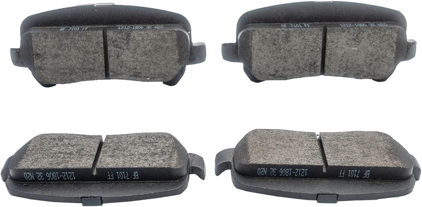 Replacement for Front & Rear Ceramic Brake pads Set 2016 2017 2018 2019 Honda Civic D1451 D914 - Image 12
