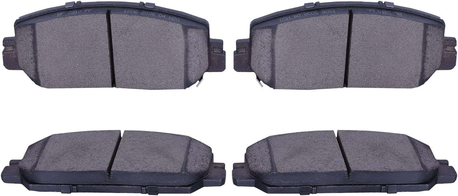 Replacement for Front & Rear Ceramic Brake pads Set 2016 2017 2018 2019 Honda Civic D1451 D914 - Image 15
