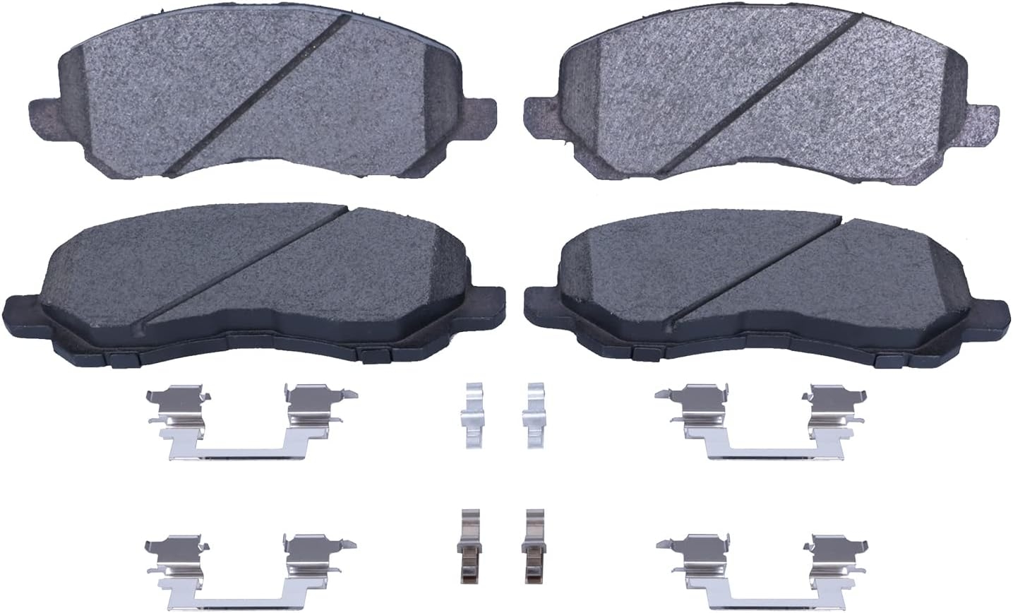 Replacement for Front & Rear Ceramic Brake pads Set 2016 2017 2018 2019 Honda Civic D1451 D914 - Image 19