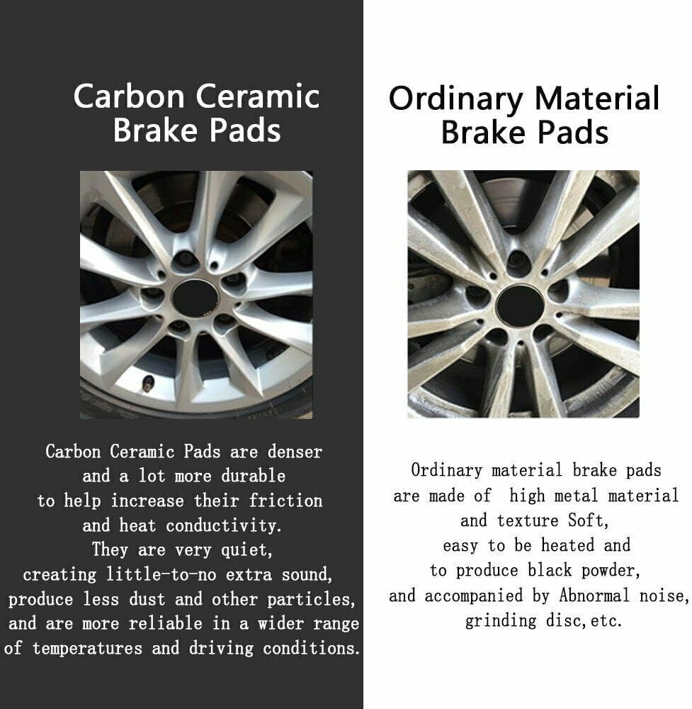 Replacement for Front & Rear Ceramic Brake pads Set 2016 2017 2018 2019 Honda Civic D1451 D914 - Image 24