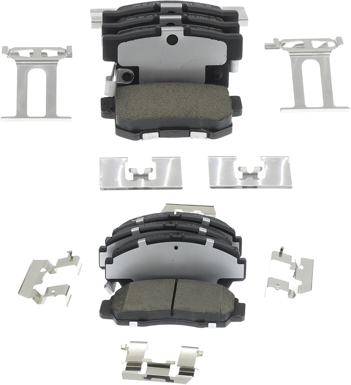 Replacement for Front & Rear Ceramic Brake pads Set 2016 2017 2018 2019 Honda Civic D1451 D914 - Image 31