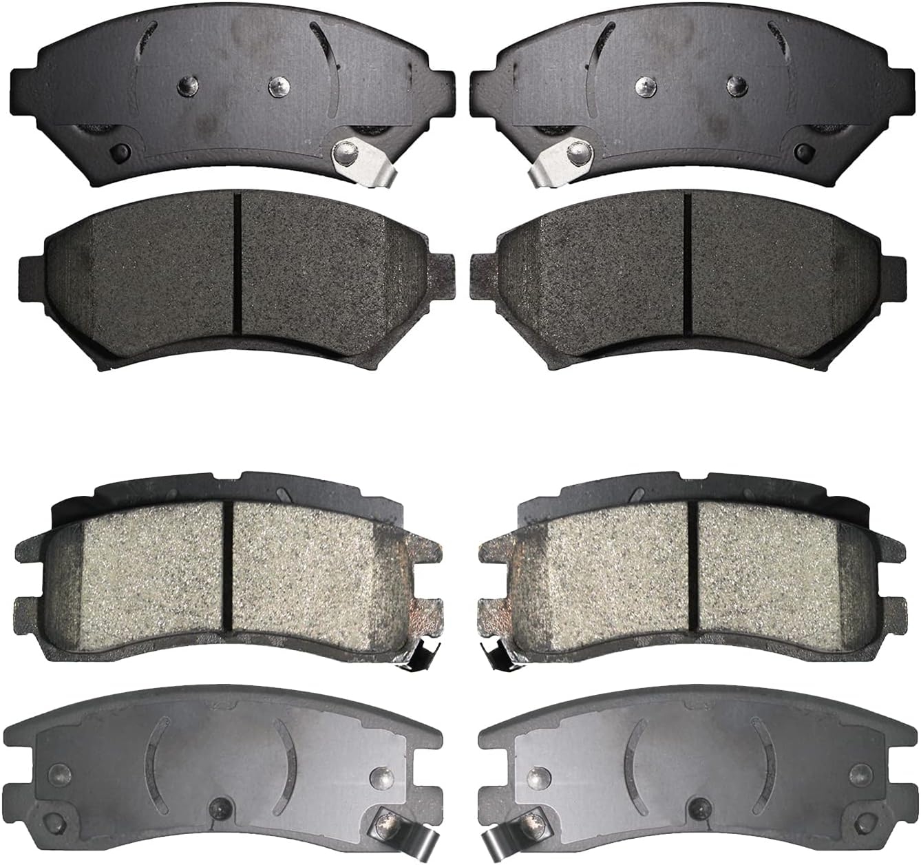 Replacement for Front & Rear Ceramic Brake pads Set 2016 2017 2018 2019 Honda Civic D1451 D914 - Image 32