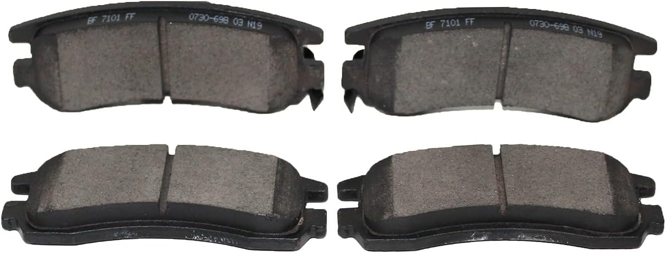 Replacement for Front & Rear Ceramic Brake pads Set 2016 2017 2018 2019 Honda Civic D1451 D914 - Image 34